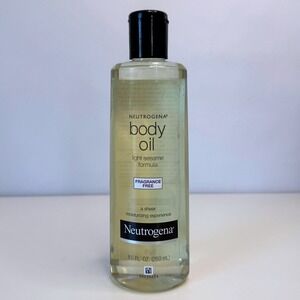 Neutrogena‎ Light Sesame Formula Body Oil Fragrance Free 8.5 fl oz Moisturizing